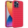 Mobigear Woven iPhone 14 Pro Flexible TPU Back cover - Red