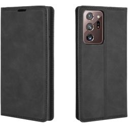 Mobigear Retro Slim Samsung Galaxy Note 20 Ultra Pungetui med Seddelrum - Sort