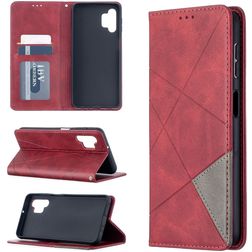 Mobigear Rhombus Slim Samsung Galaxy A32 5G Funda tipo libro - Rojo