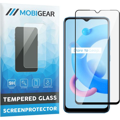 Mobigear Premium Realme C11 (2021) Glas Skærmbeskytter - Case Friendly - Sort