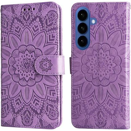 Mobigear Sunflower Samsung Galaxy S26 Plus Etui z klapką typu portfel - Fioletowy