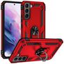 Mobigear Armor Ring Samsung Galaxy S22 Funda Plástico rígido Carcasa Antigolpes con anillo - Rojo
