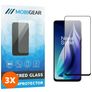 Mobigear Premium OPPO A79 Tvrzené sklo Ochrana displeje - kompatibilní s pouzdry - Černá (3 ks)