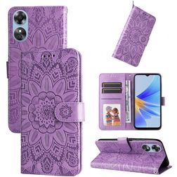 Mobigear Sunflower OPPO A17 Cover a libro portafoglio - Viola