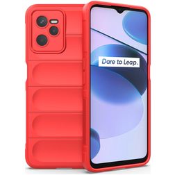 Mobigear Bumpy Realme C35 Fleksibel TPU Bagsidecover - Rød