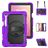 Mobigear SureGrip XGuard Samsung Galaxy Tab S11 Capa Plástico rígido / Silicone Capa traseira + Suporte para caneta stylus + Alça de ombro + Suporte - Roxo