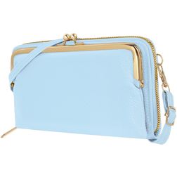Antonio Fonzo Crossbody Clutch Snap Kabelka na mobil - Large - Modrá