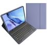 Mobigear Keys Samsung Galaxy Tab S10 Lite QWERTY Bluetooth Keyboard Wallet case + Stylus Holder - Purple
