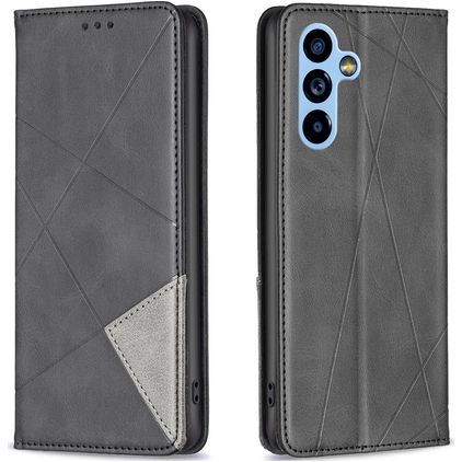 Mobigear Rhombus Slim Samsung Galaxy A54 Knížkové pouzdro - Černá