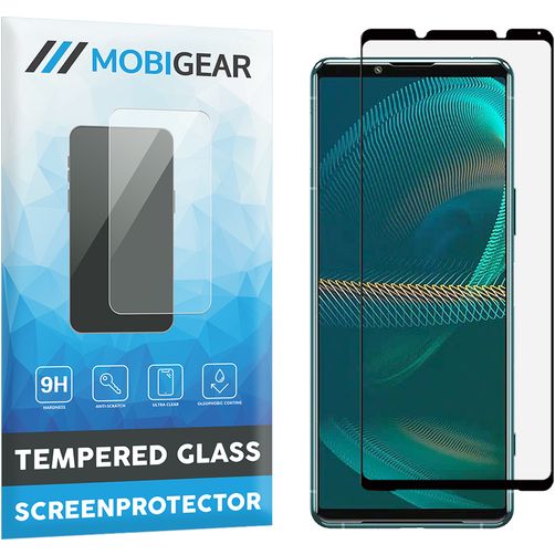 Mobigear Premium Sony Xperia 5 III Cristal templado Protector de pantalla - Compatible con fundas - Negro