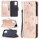 Mobigear Butterfly Samsung Galaxy A02s Pungetui med Seddelrum - Rosaguld