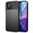 Mobigear Groove iPhone 12 Pro Max Fleksibel TPU Bagsidecover - Sort