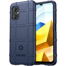 Mobigear Rugged Shield POCO M5 Flexible TPU Back cover Shockproof - Blue