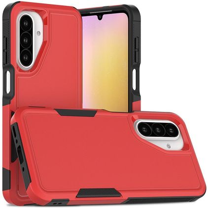 Mobigear Heavy Armor Samsung Galaxy A26 Fodral Hårdplast Skal Stötsäkert - Röd