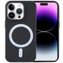 Mobigear Rubber Touch iPhone 15 Pro Silicone MagSafe Back cover - Black