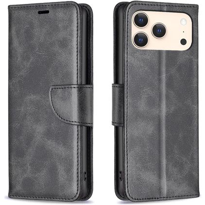 Mobigear Excellent iPhone 17 Pro Max Funda tipo libro Cartera - Negro