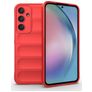 Mobigear Bumpy Samsung Galaxy A55 Elastyczne TPU Etui plecki - Czerwony