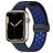 Mobigear Sport Plus Mag Silikon Apple Watch Armband Magnetlås - 49/46/45/44 mm - Svart / Blå