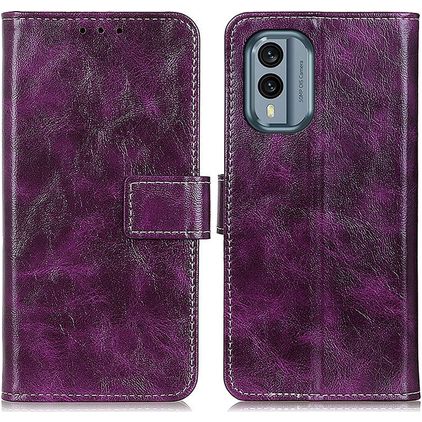Mobigear Basic Nokia X30 Plånboksfodral med sedelfack - Lila