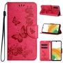 Mobigear Butterfly Samsung Galaxy A35 Wallet case - Red