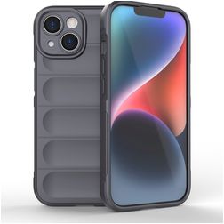 Mobigear Bumpy iPhone 15 Fleksibel TPU Bagsidecover - Koksgrå