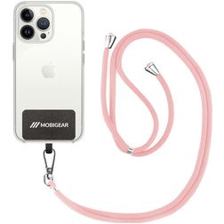 Univerzální nastavitelná šňůrka na mobil Mobigear Lanyard - Růžová