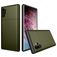 Mobigear Card Samsung Galaxy Note 10 Plus Hårdt Bagsidecover Stødsikkert med kortholder - Grøn