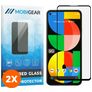 Mobigear Premium Google Pixel 5a 5G Tempered Glass Screen Protector - Case Friendly - Black (2-Pack)