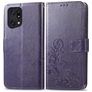 Mobigear Clover OPPO Find X5 Lompakkokotelo + Setelitasku - Violetti