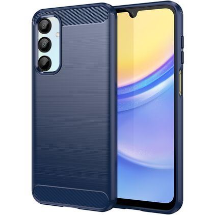 Mobigear Brushed Slim Samsung Galaxy A16 TPU flessibile Back cover - Blu