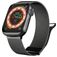 Mobigear Luxury Loop Milanolaisranneke Apple Watch Ranneke Magneettilukko - 49/46/45/44 mm - Harmaa