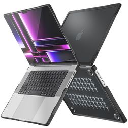 Mobigear Shockproof Pro MacBook Pro 16 polegadas (2021-2026) Capa rígida para MacBook - Preto - Modelo A2485 / A2780 / A2991 / A3186 / A3428 / A3429