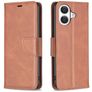 Mobigear Excellent iPhone 17 Wallet case - Brown