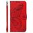 Mobigear Butterfly Samsung Galaxy S25 Ultra Pungetui med Seddelrum - Rød