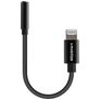 Mobilize Strong Nylon Apple Lightning till AUX 3 / 5 mm Kabel MFI 0,15 m - Svart