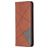 Mobigear Rhombus Slim OPPO Reno 4 Lompakkokotelo - Ruskea