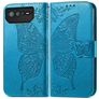 Mobigear Butterfly ASUS ROG Phone 6 Lompakkokotelo + Setelitasku - Sininen