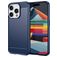 Mobigear Brushed Slim iPhone 15 Pro Fleksibel TPU Bagsidecover - Blå