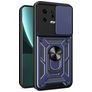 Mobigear Armor Ring Cam Slide Xiaomi 13 Kova Suojakuori Iskunkestävä + Sormuspidike + Kameran liukusuoja - Sininen +