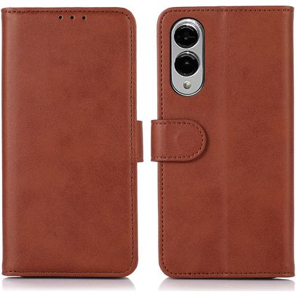 Mobigear Wallet Samsung Galaxy S25 Edge Lompakkokotelo + Setelitasku - Ruskea
