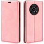 Mobigear Retro Slim HONOR Magic 4 Lite Funda tipo libro Cartera - Rosa