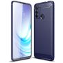 Mobigear Brushed Slim Motorola Moto G60 Fleksibel TPU Bagsidecover - Blå