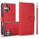Mobigear Wallet iPhone 16 Cover a libro 2 in 1 con guscio estraibile a portafoglio - Rosso