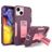 Mobigear Heavy Armor Stand iPhone 14 Plus Hardcase Back cover Antiurto con supporto - Viola