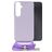 Mobilize Lanyard Gelly Samsung Galaxy A05s TPU flexible Funda con cuerda - Pastel Purple