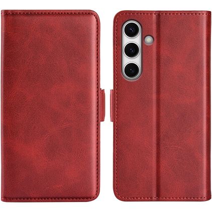 Mobigear Slim Magnet Samsung Galaxy S24 FE Wallet case - Red