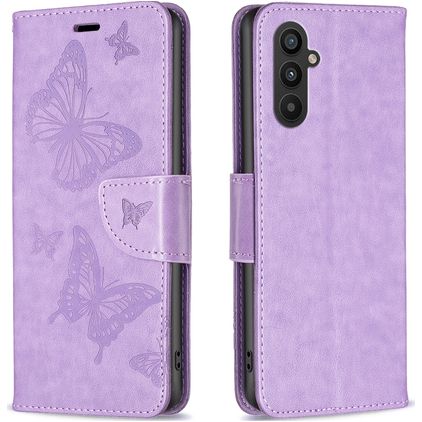 Mobigear Butterfly Samsung Galaxy A24 Funda tipo libro Cartera - Morado
