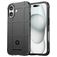 Mobigear Rugged Shield iPhone 16 Fleksibel TPU Bagsidecover Stødsikkert - Sort