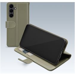 Mobilize Premium Gelly Samsung Galaxy S25 FE Pungetui med Seddelrum - Grøn