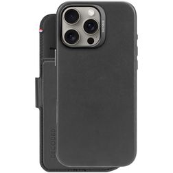 Decoded Detachable Wallet iPhone 16 Pro Max MagSafe Fodral Äkta läder 2-i-1-plånboksfodral med löstagbart skal med sedelfack - Svart